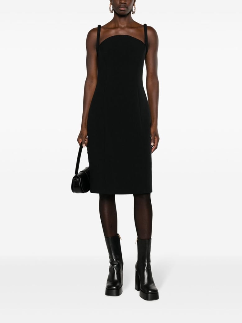 rolled midi dress by Selfnex