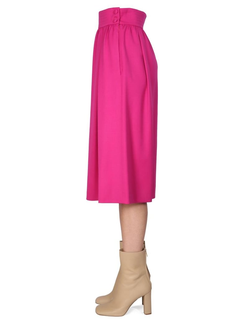 flared midi skirt by Selfnex