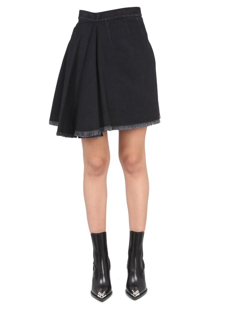 asymmetrical mini skirt by Selfnex