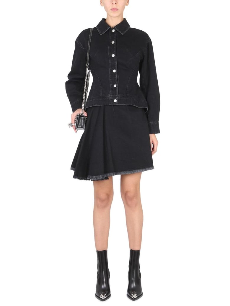 asymmetrical mini skirt by Selfnex