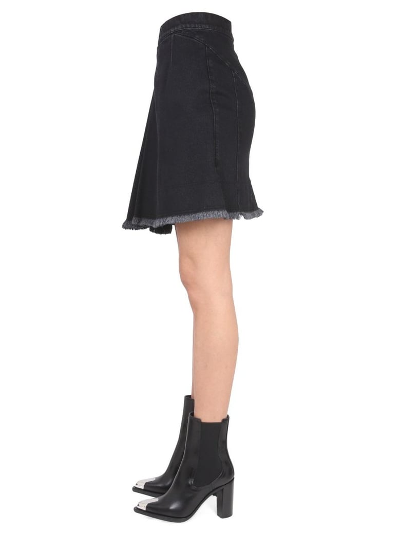 asymmetrical mini skirt by Selfnex