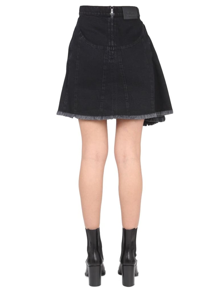 asymmetrical mini skirt by Selfnex
