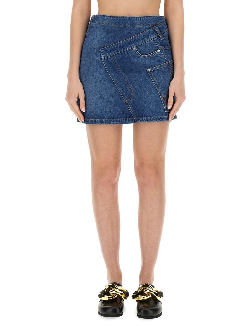 denim miniskirt by Selfnex