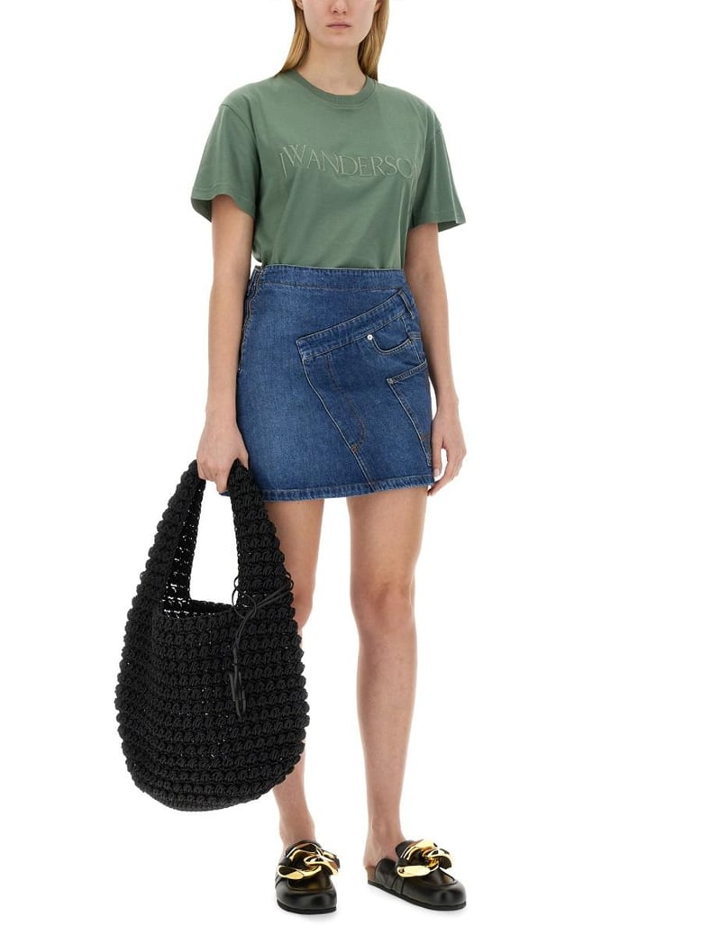 denim miniskirt by Selfnex