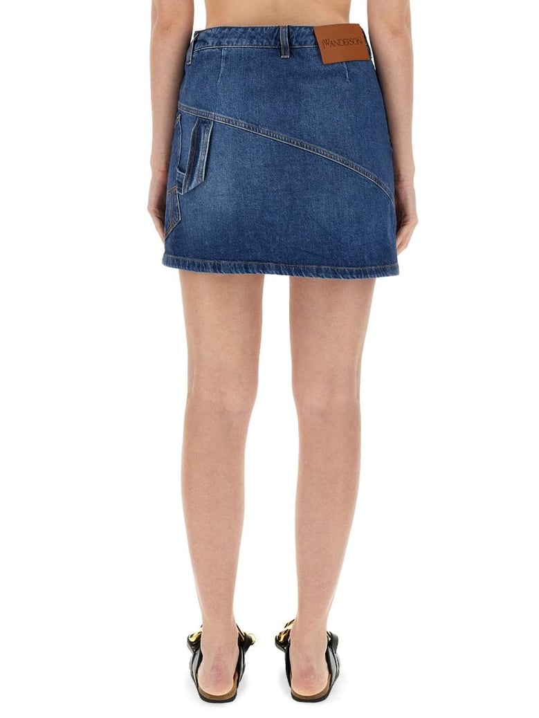 denim miniskirt by Selfnex