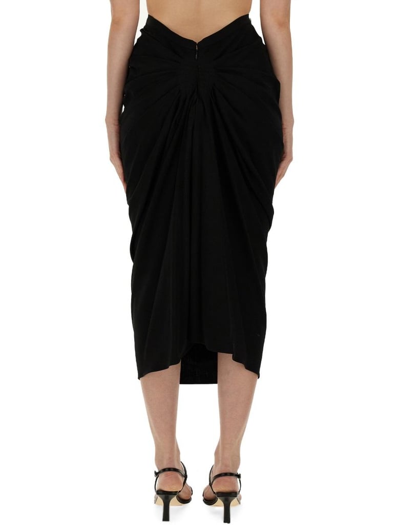 skirt with drape by Selfnex