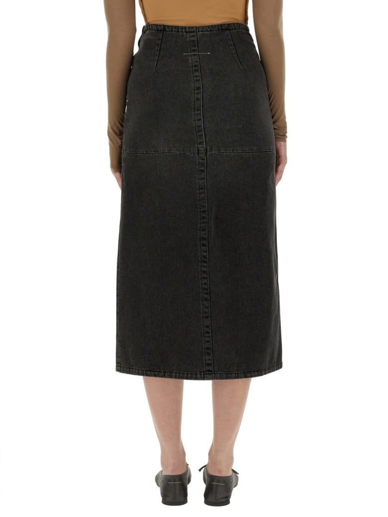 long denim skirt by Selfnex