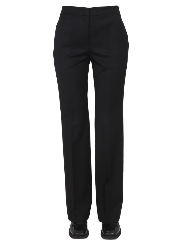 wool grain de poudre pants by Selfnex