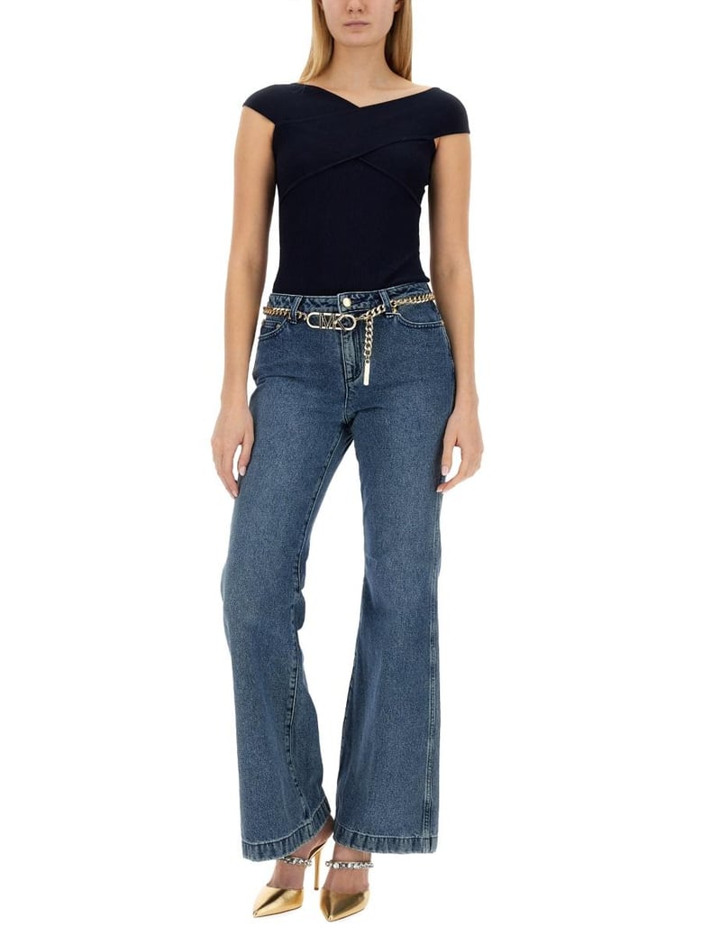 flare fit jeans by Selfnex