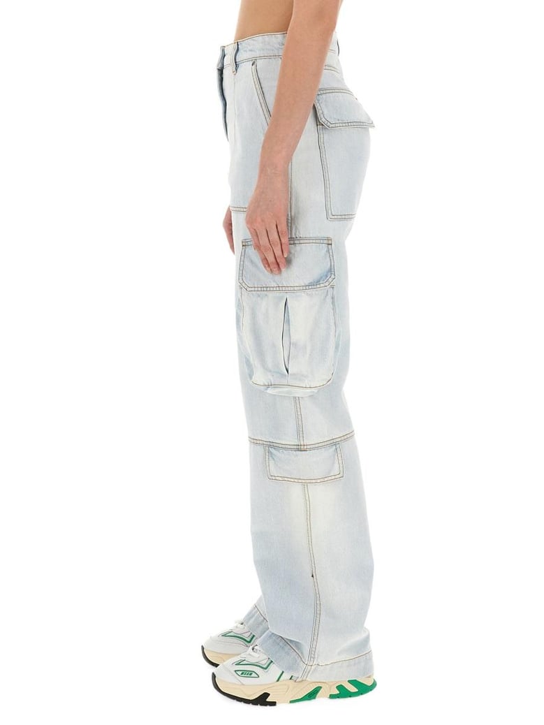 denim cargo pants by Selfnex