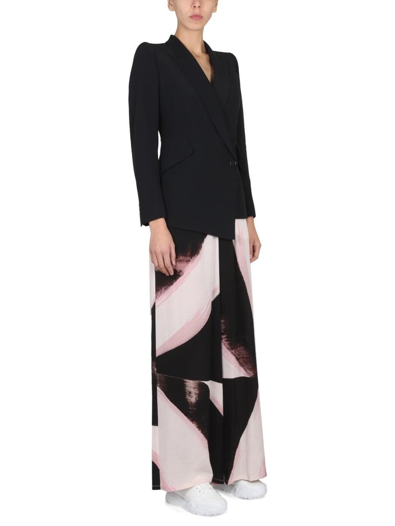 brushstroke graphic pants by Selfnex
