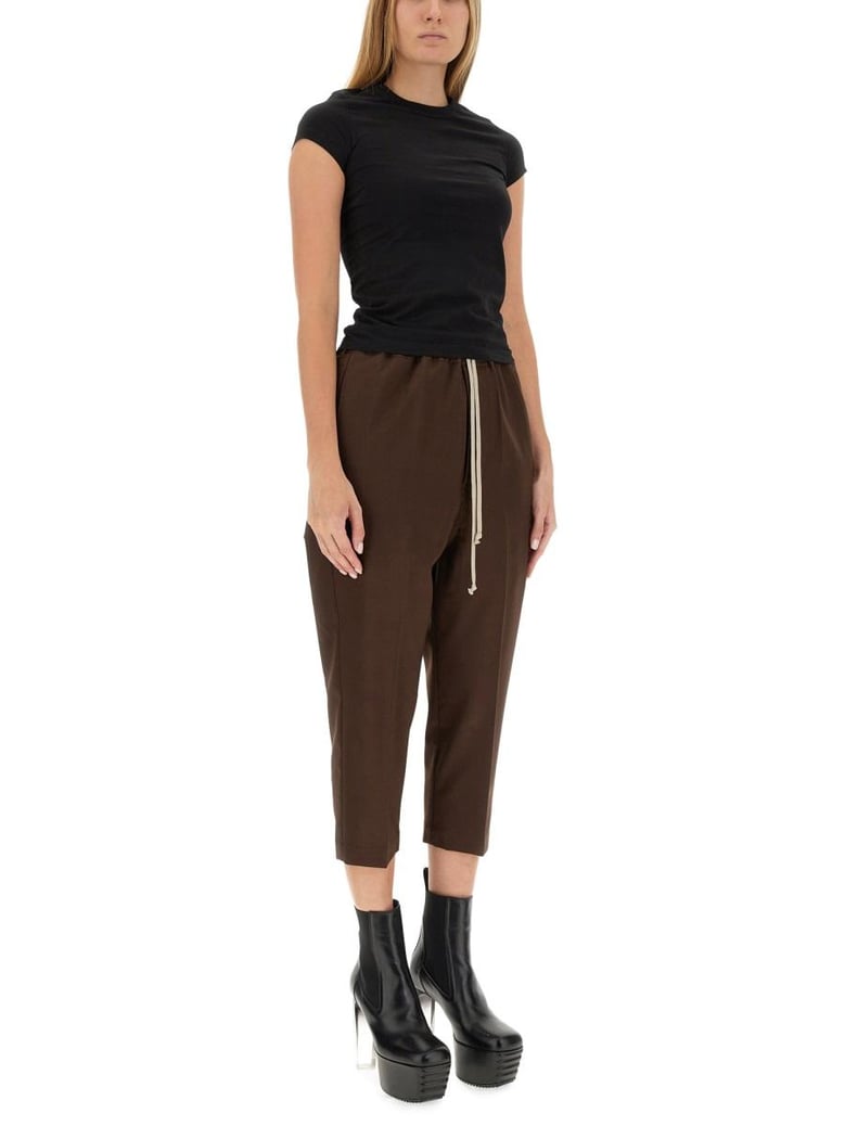 drawstring astaires cropped pants by Selfnex