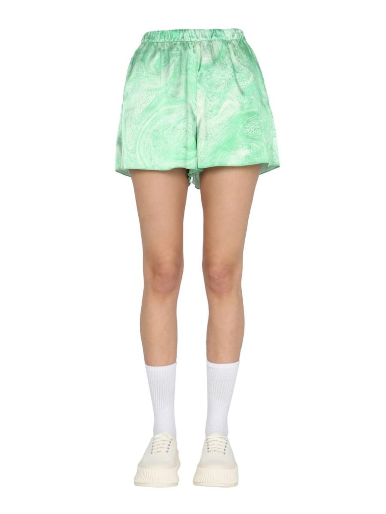 marble effect shorts by Selfnex