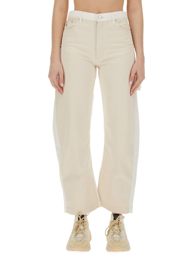 utility jeans with banana leg by Selfnex