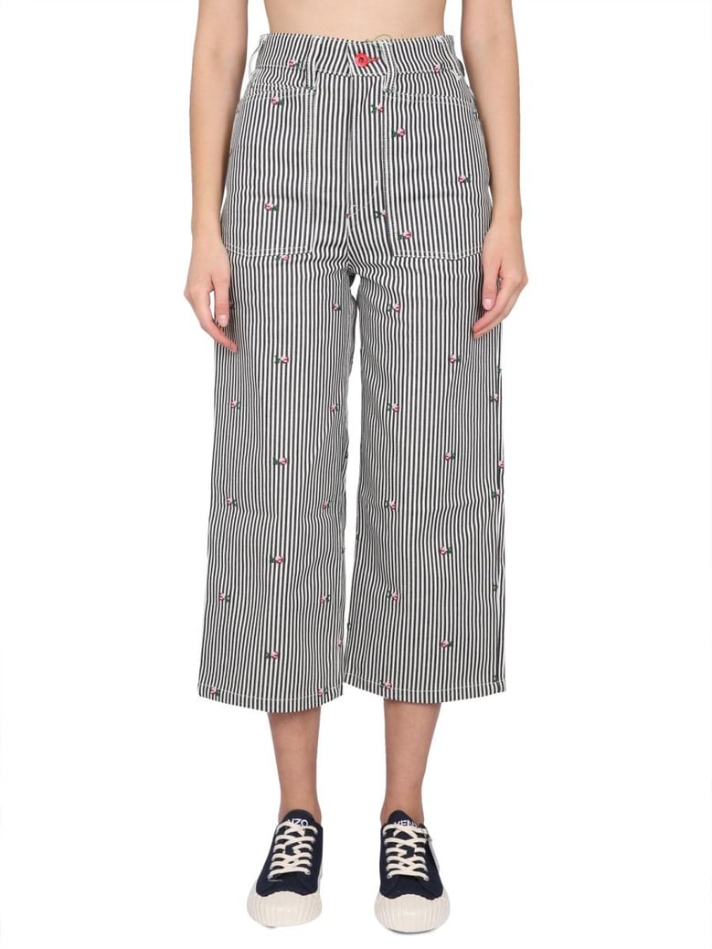 cropped fit jeans by Selfnex
