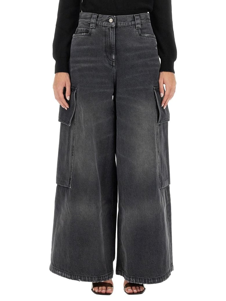 wide parachute jeans by Selfnex