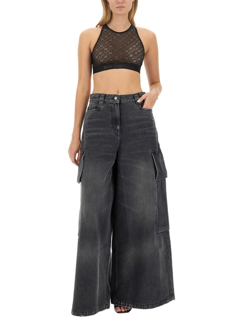 wide parachute jeans by Selfnex
