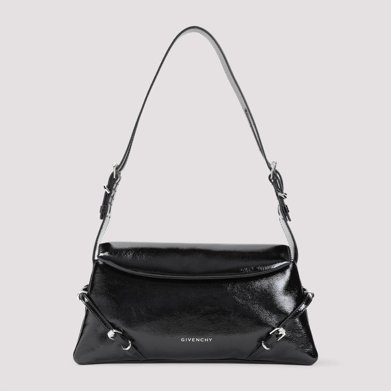 p’tit voyou piccola leather patent shoulder bag by Selfnex
