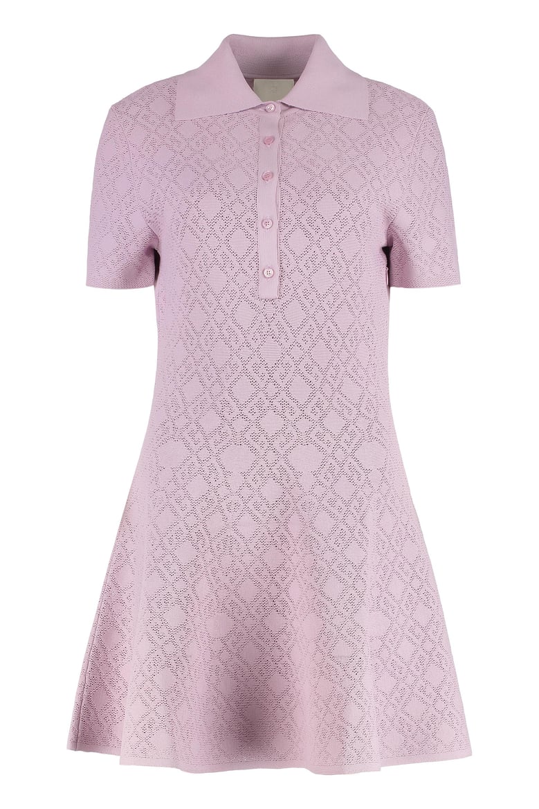 jacquard knit mini-dress by Selfnex