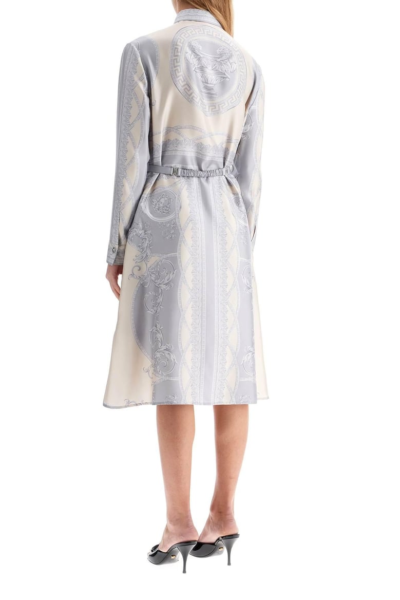 printed silk shirtdress by Selfnex