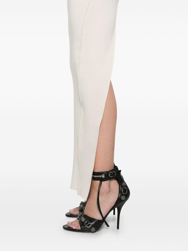 pillar long skirt by Selfnex