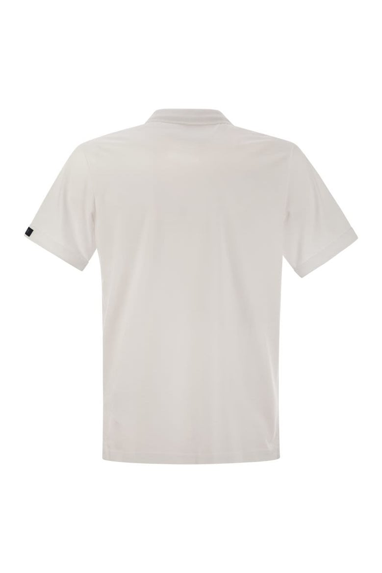 short-sleeved cotton polo shirt by Selfnex