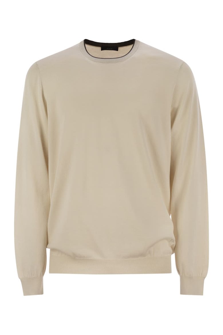 cotton crew-neck jumper by Selfnex