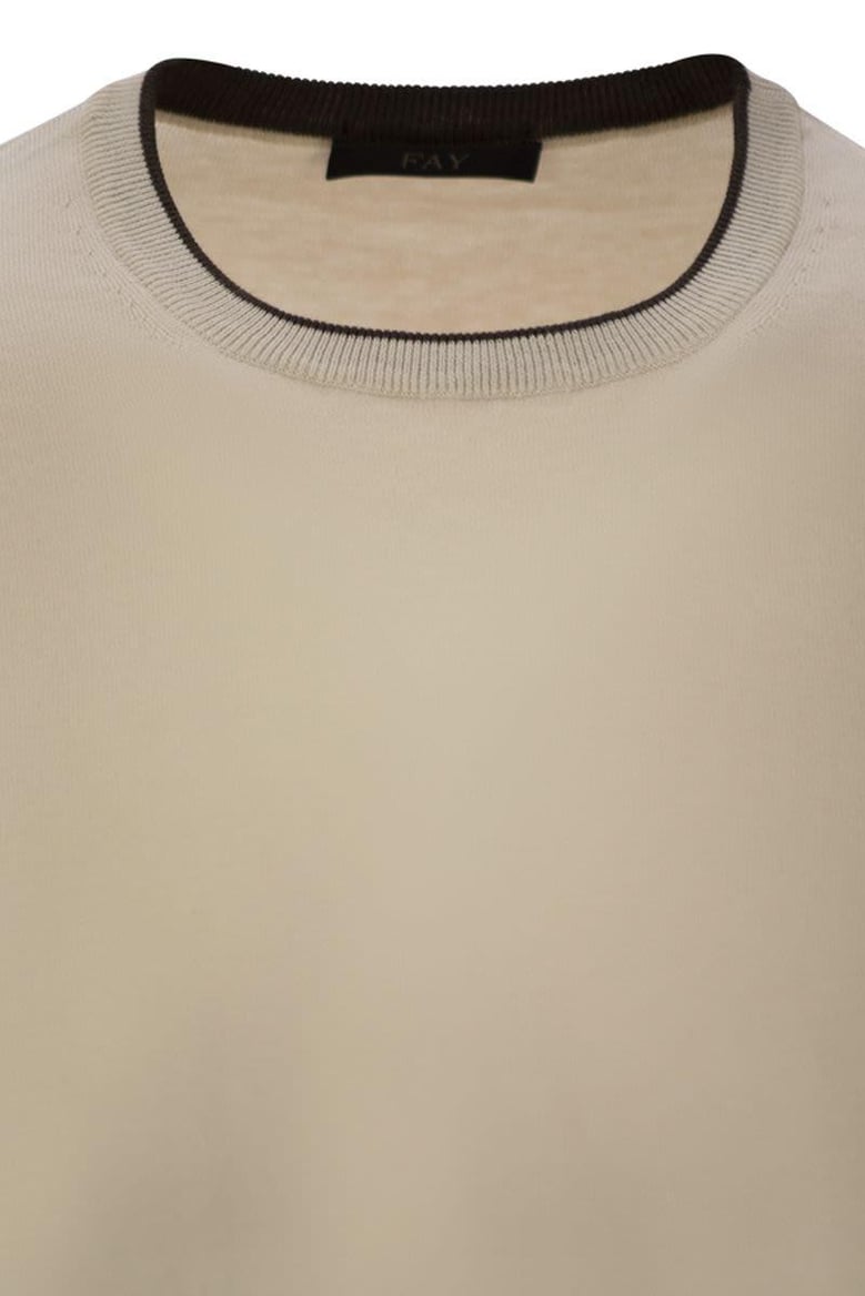 cotton crew-neck jumper by Selfnex