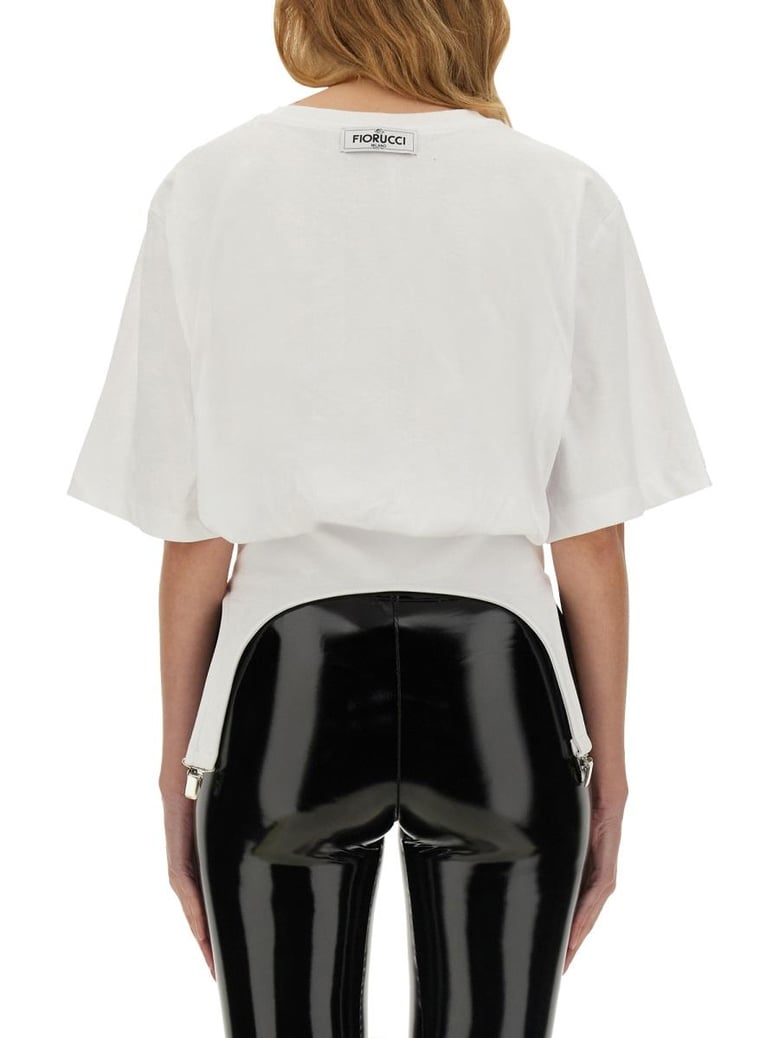 t-shirt with suspenders by Selfnex