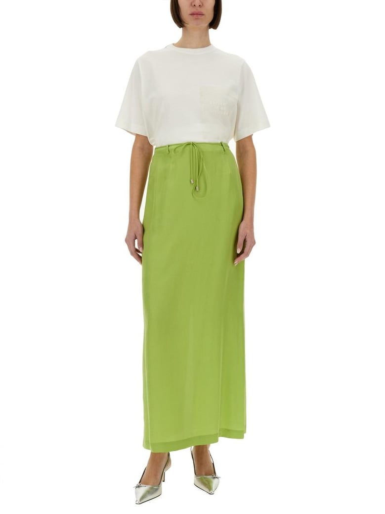 long silk skirt by Selfnex