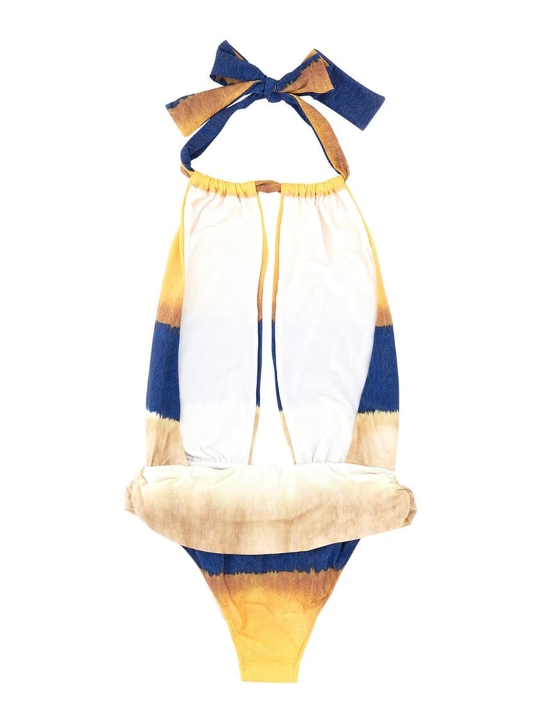 one piece swimsuit with tie dye print by Selfnex