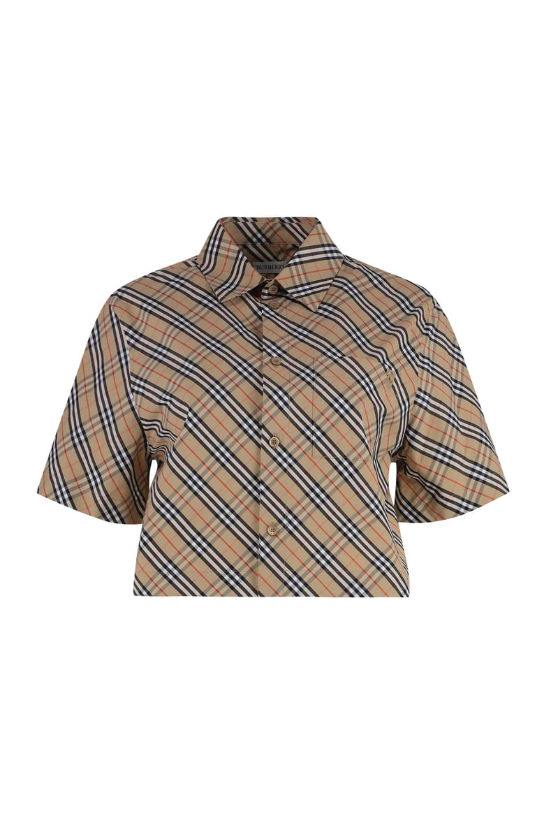 checked cotton shirt by Selfnex
