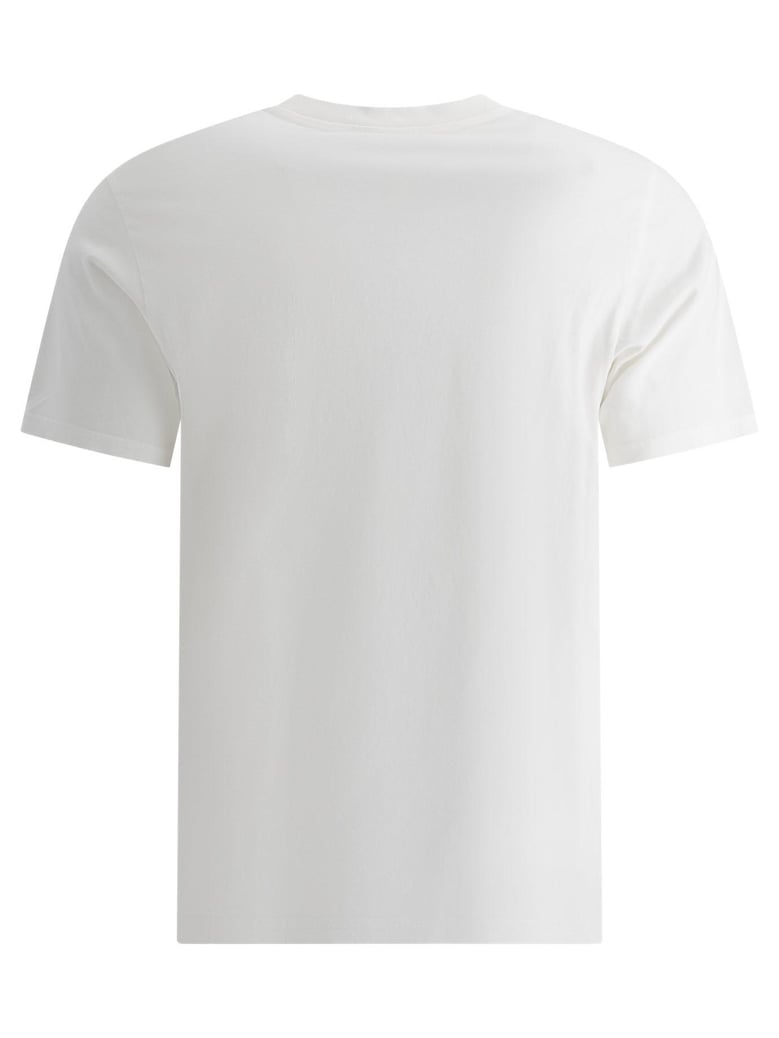 embroidered logo t shirt by Selfnex