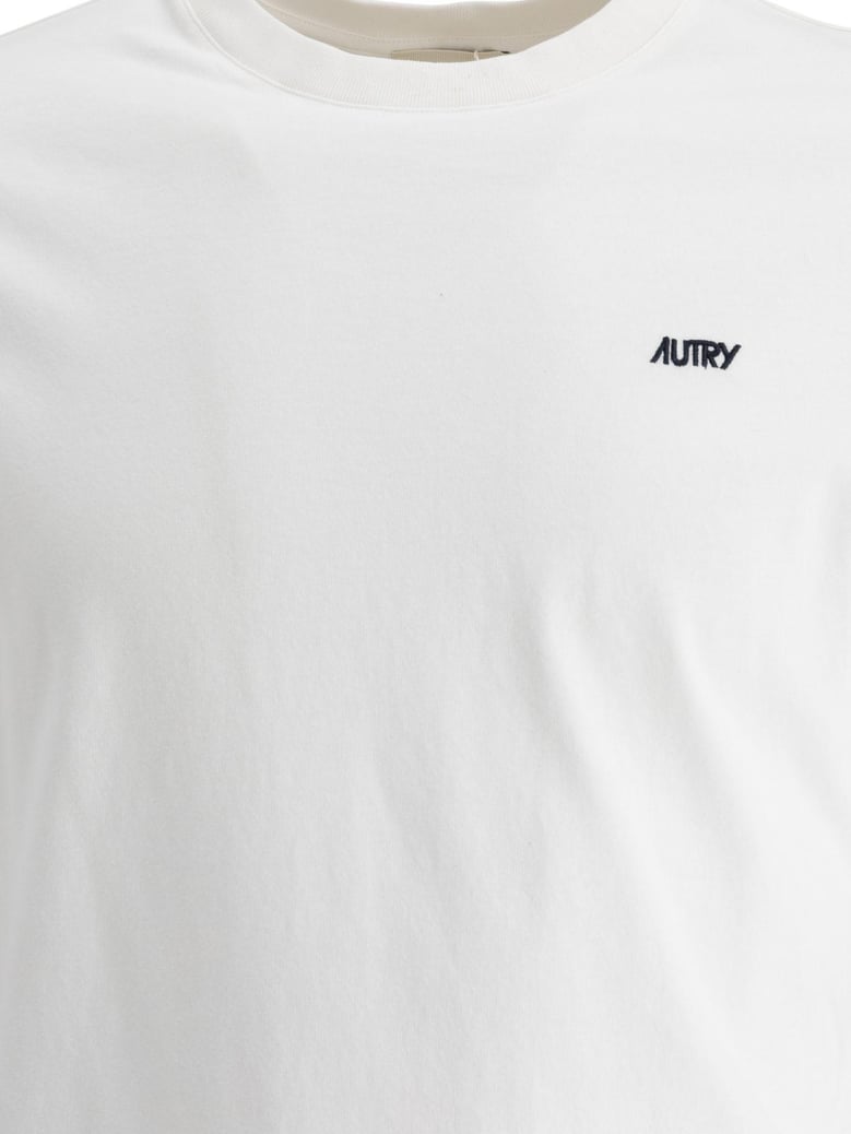 embroidered logo t shirt by Selfnex