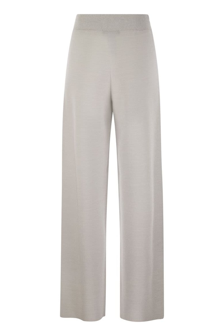 wide trousers in organic cotton and lurex by Selfnex