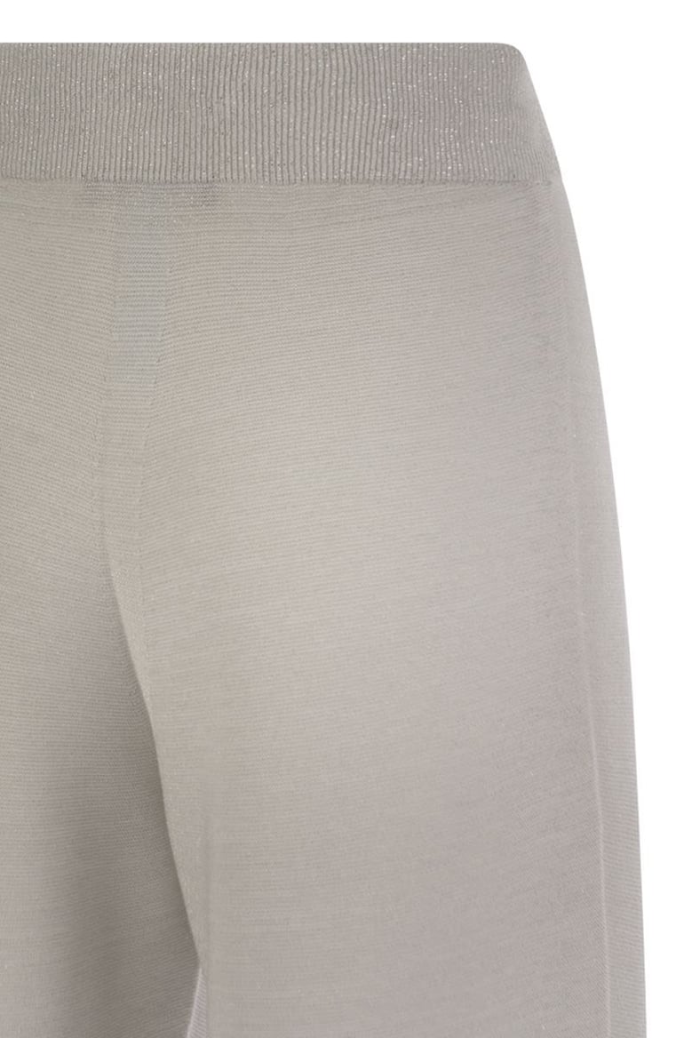 wide trousers in organic cotton and lurex by Selfnex