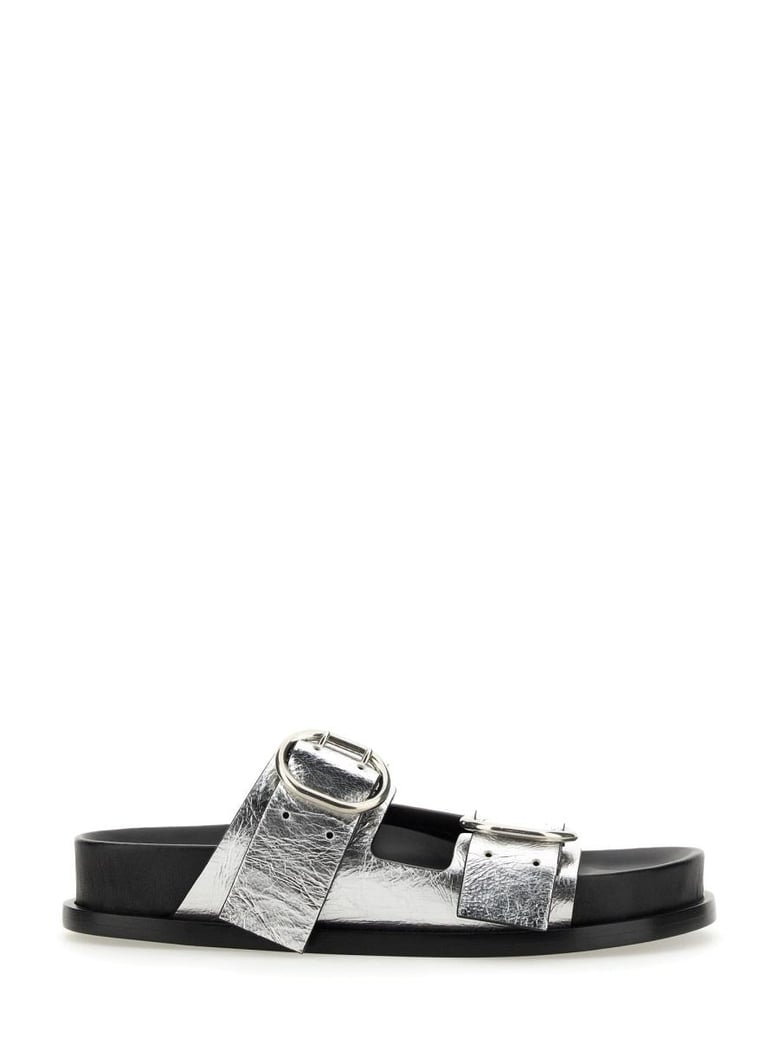leather sandal with buckle by Selfnex