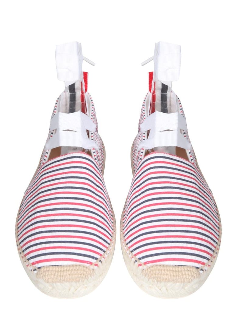 seersucker cotton espadrilles by Selfnex