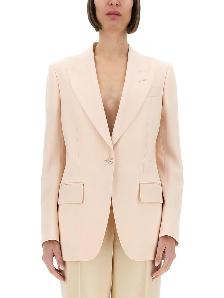 single breasted wool jacket by Selfnex