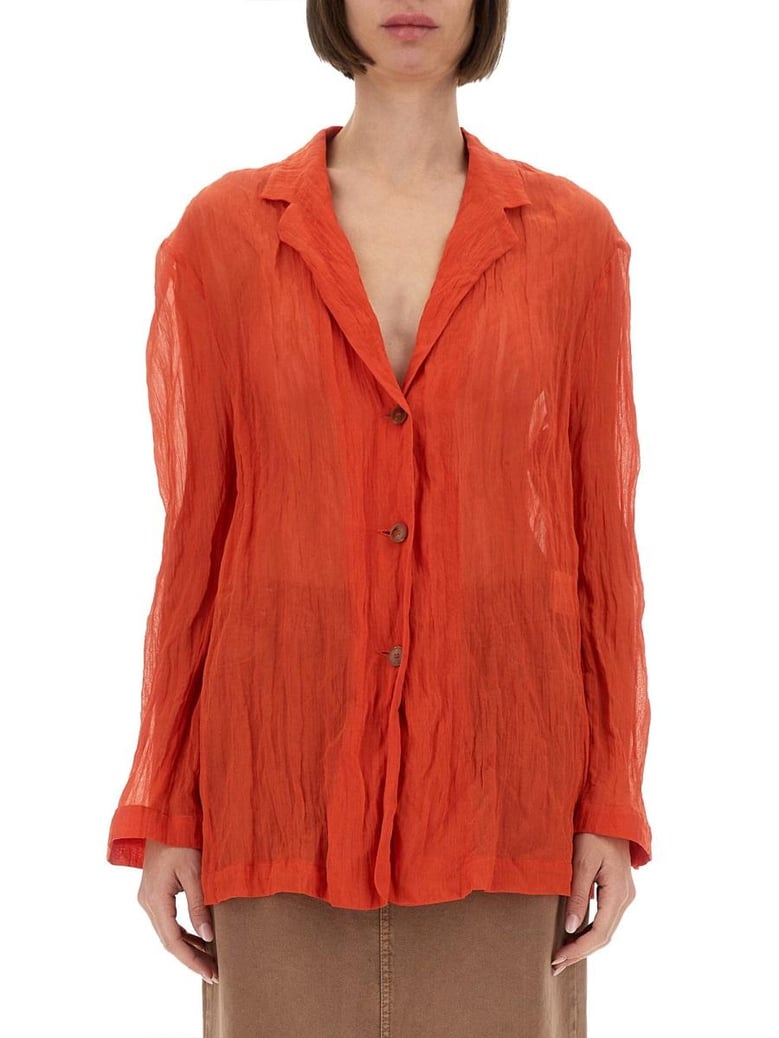 wrinkled effect shirt by Selfnex