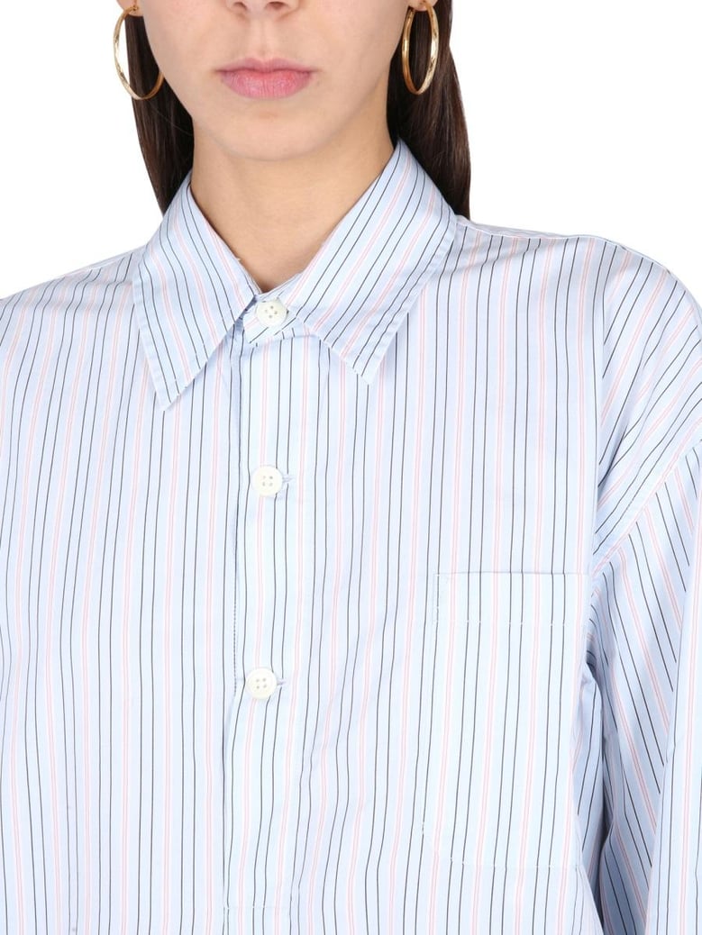 shirt with stripe pattern by Selfnex