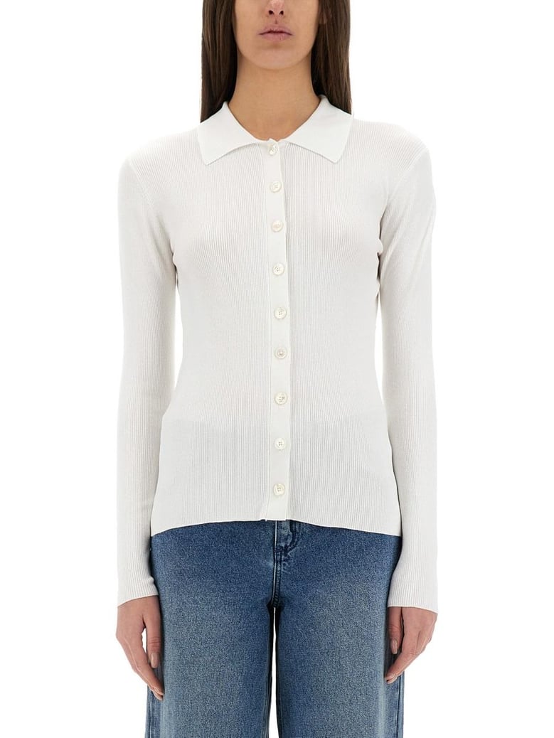 ribbed cardigan by Selfnex