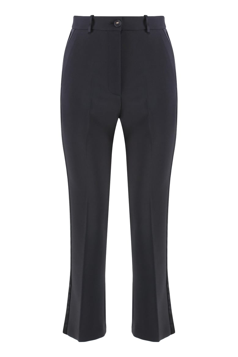 cropped flared trousers by Selfnex