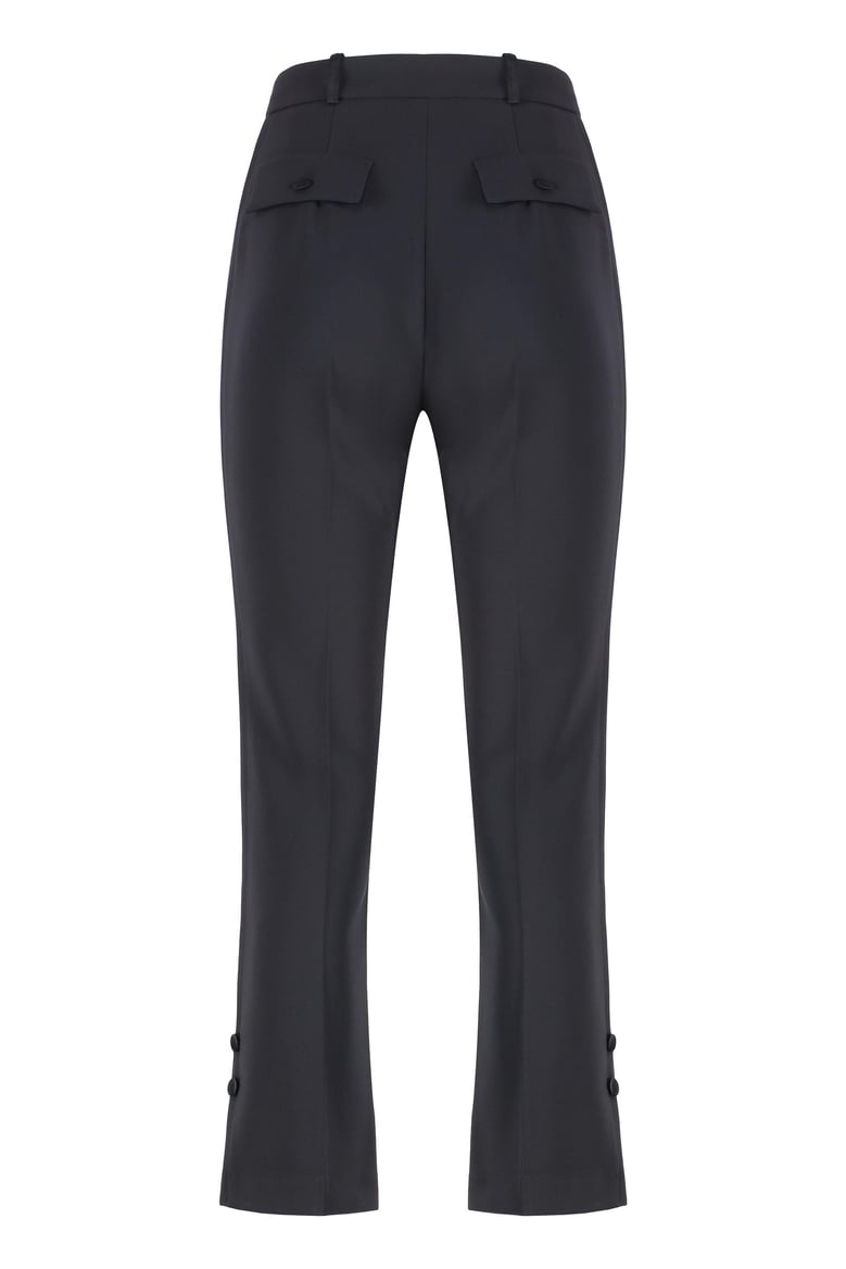 cropped flared trousers by Selfnex
