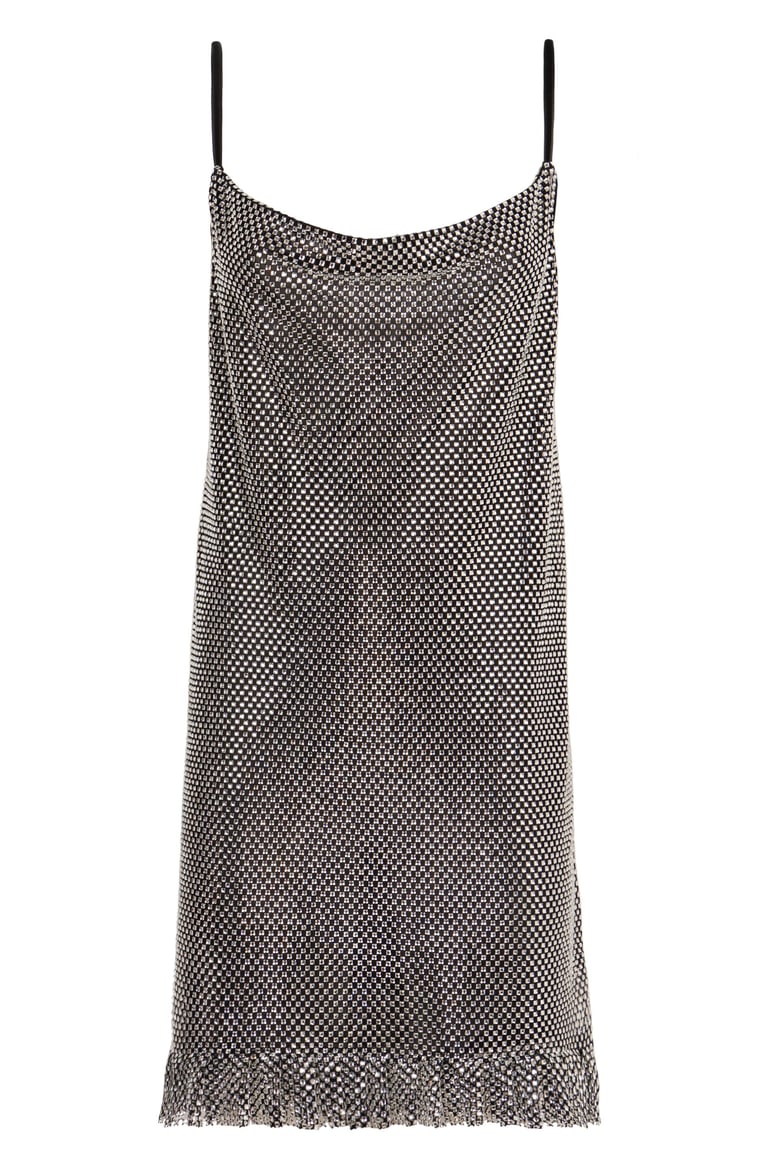rhinestone mini dress by Selfnex