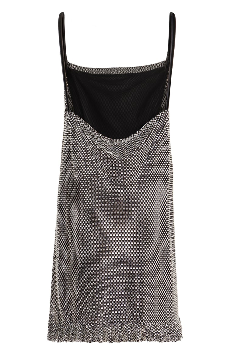 rhinestone mini dress by Selfnex