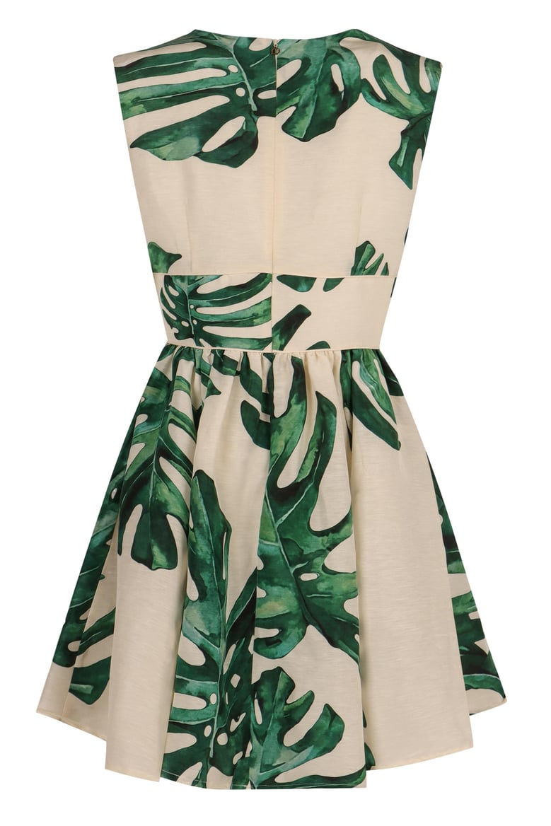 linen and silk dress by Selfnex