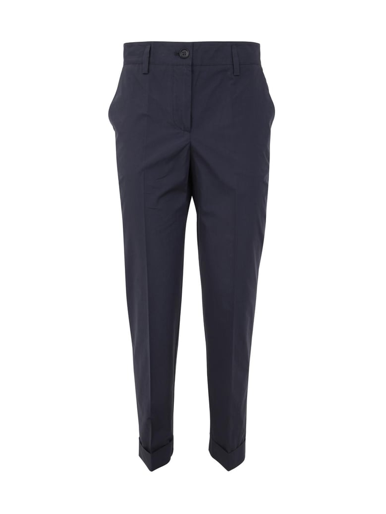 plain cotton trousers by Selfnex