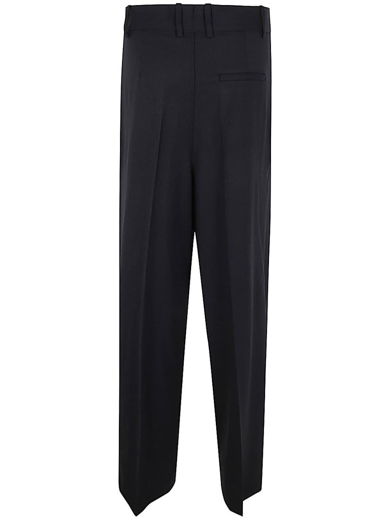 wide leg trousers with pences by Selfnex