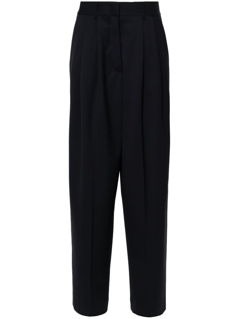 wide leg trousers with pences by Selfnex